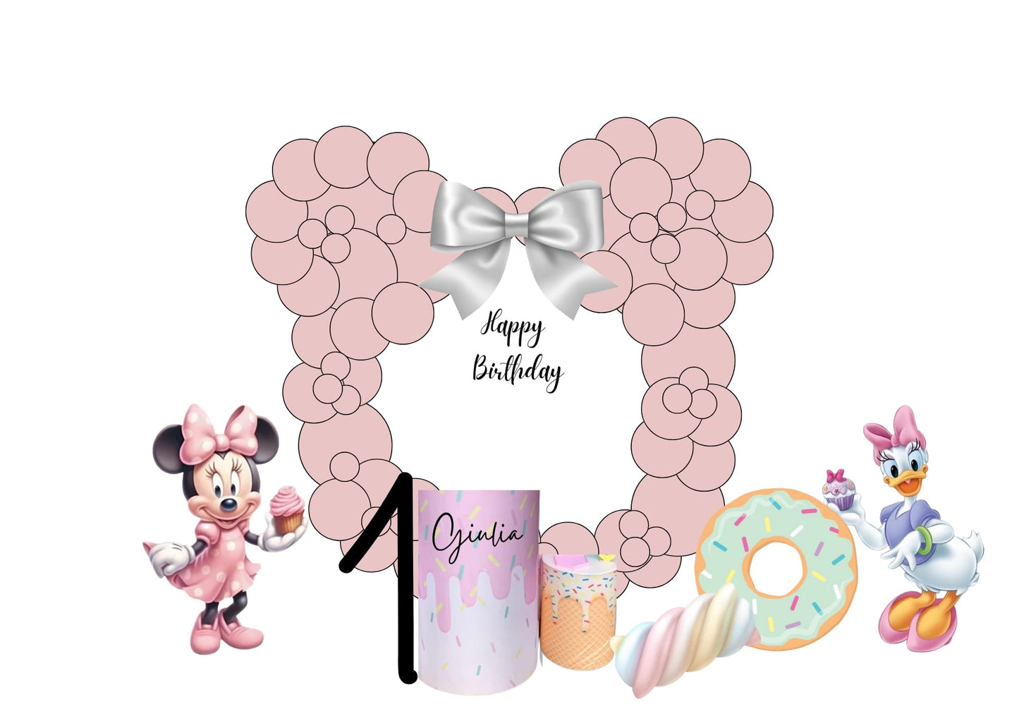 Allestimento 1' Compleanno Greta - Sorelle Kreative