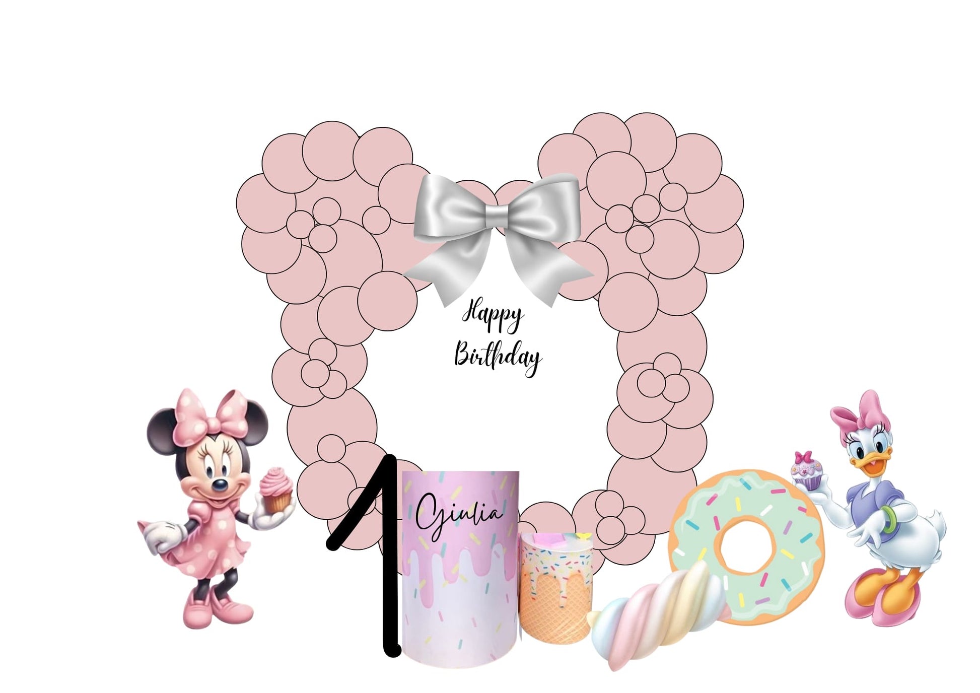 Allestimento 1' Compleanno Greta - Sorelle Kreative