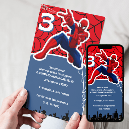 Kit Festa Spider - Man – Allestimento Completo da Stampare (Modelli Canva Editabili) - Sorelle Kreative