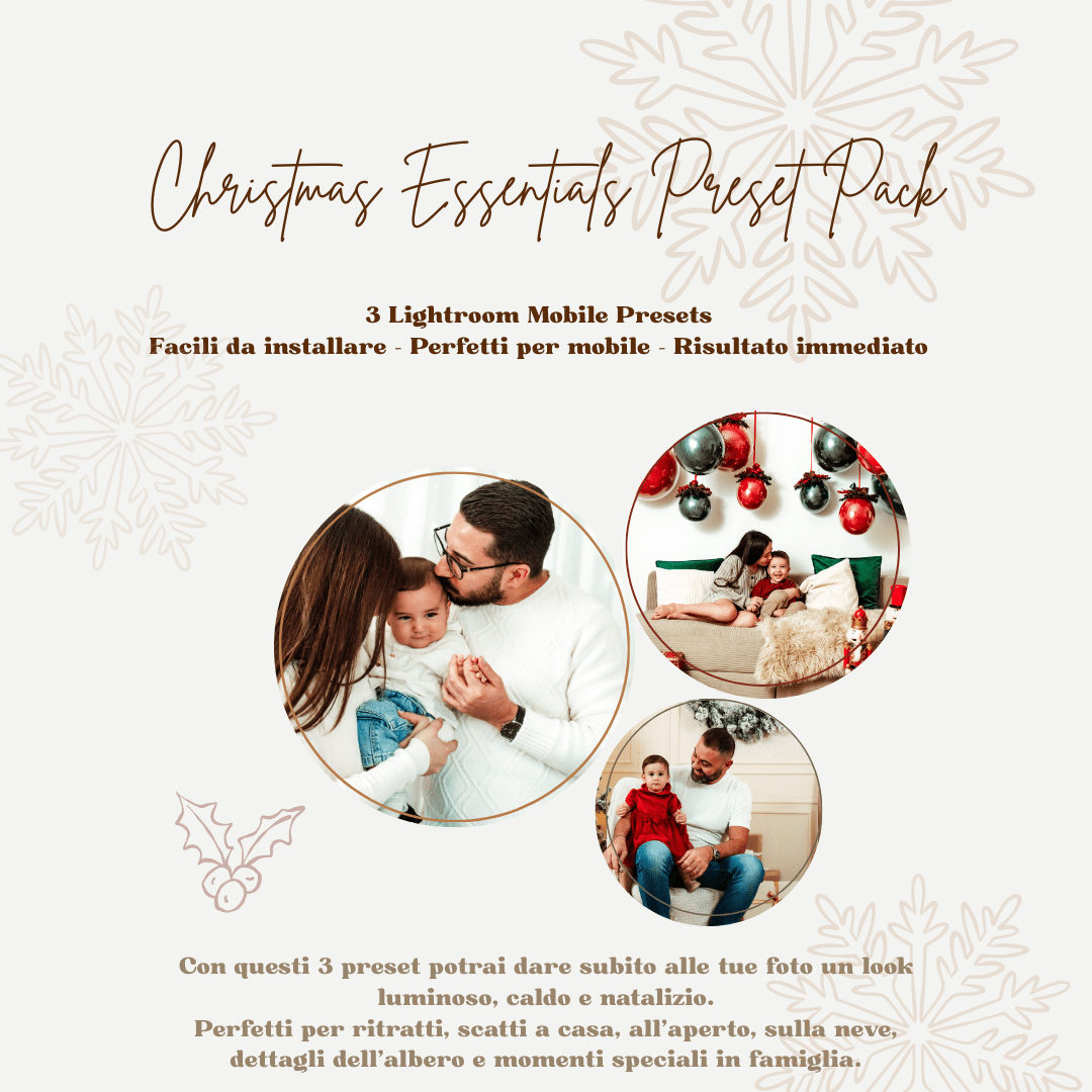 Christmas Essentials – Lightroom Preset Pack - Sorelle Kreative
