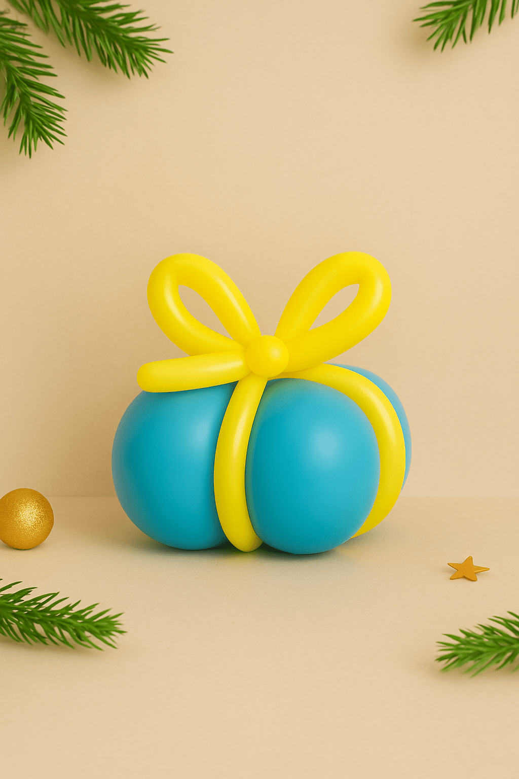 Decorazione regalo natalizio con palloncini – Mini Corso Balloon Art Natale Sorelle Kreative