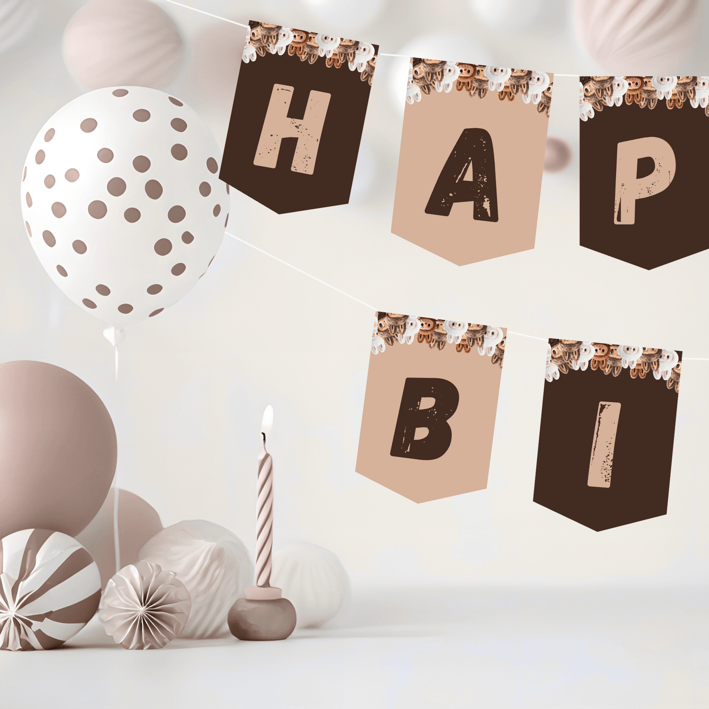 Kit Festa LaBubu – Allestimento Completo da Stampare | Template Canva Modificabile (Inviti + Banner + Topper) - Sorelle Kreative