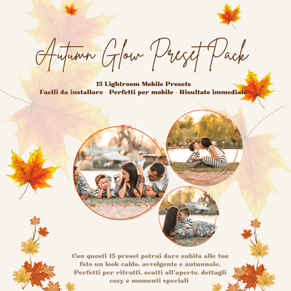 Autumn Glow Preset Pack 🍁 | 15 Lightroom Mobile Presets - Sorelle Kreative